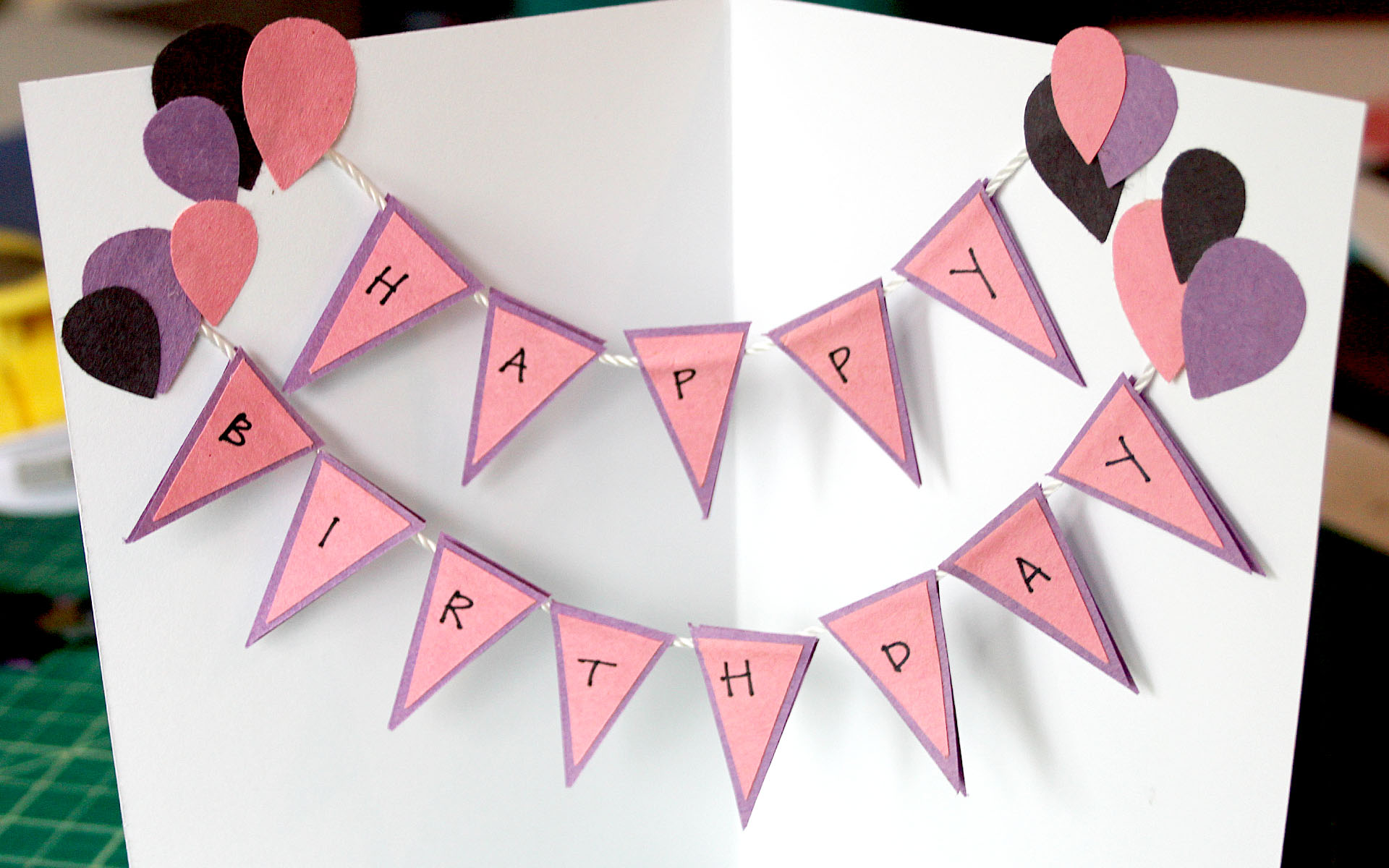 Diy Banner Birthday Card Alexandra Adams